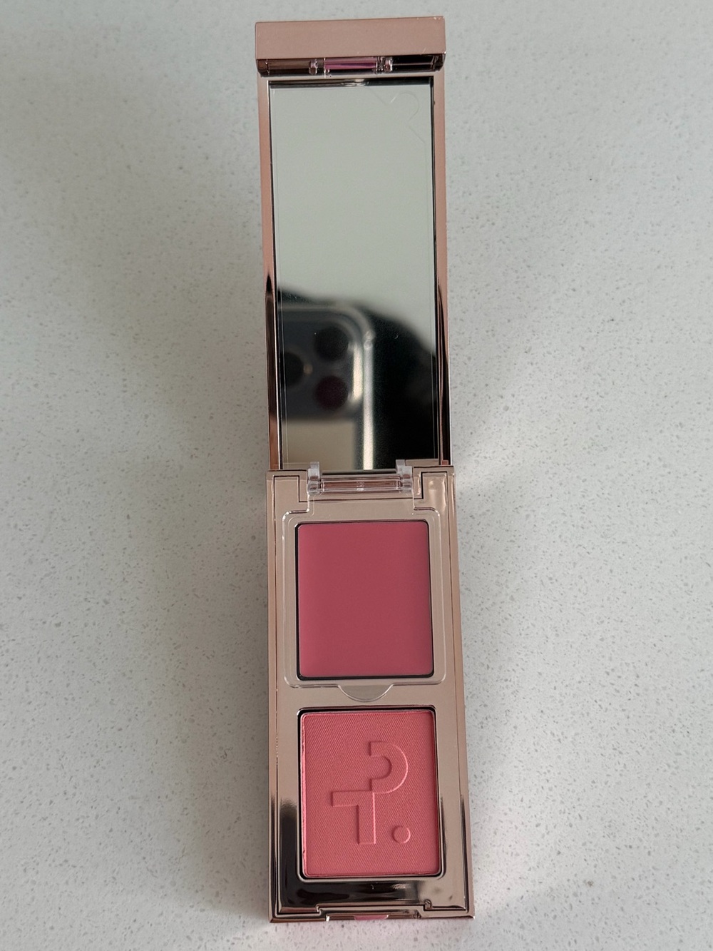 Patrick Ta Mirror Compact Case - Rose Pink Finish